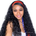 Wholesale Headband Wigs Human Hair Water Wave Wigs 100% Unprocessed Brazilian Remy Hair